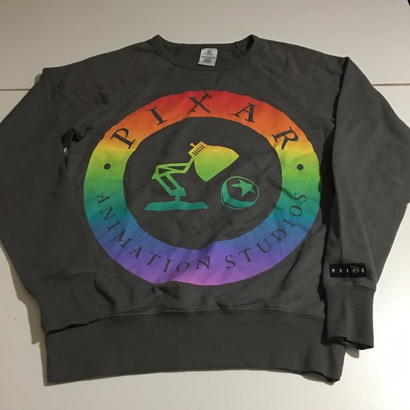 Disney Other - Disney Pride 2022 Pixar Animated Studios Adult XS Gray Sweatshirt